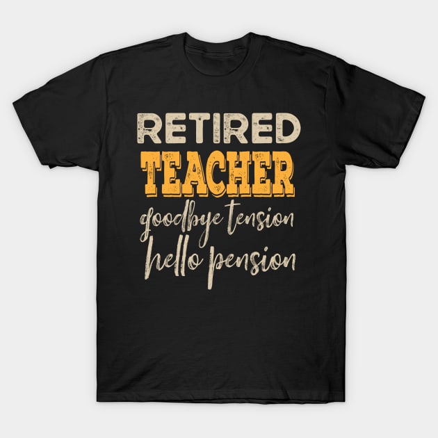 Retired 2021 Vintage Retired preschool teacher gifts T-Shirt by madani04